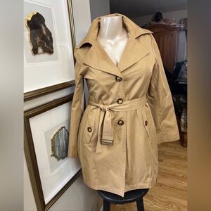 Michael Kors Ladies Tan Trench Coat, Tag M - Fits M/L- See Description
